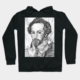 WALTER RALEIGH ink portrait Hoodie